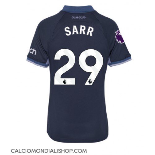 Maglie da calcio Tottenham Hotspur Pape Matar Sarr #29 Seconda Maglia Femminile 2023-24 Manica Corta